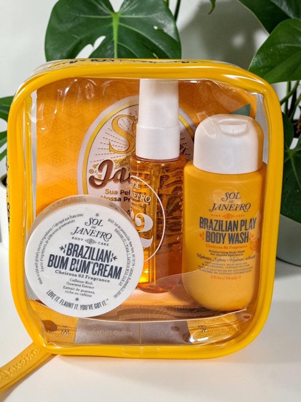 SOL DE JANEIRO Jet Set Bom Dia Bright Shower Gel Cream Mist Cheirosa 62 Kit NEW